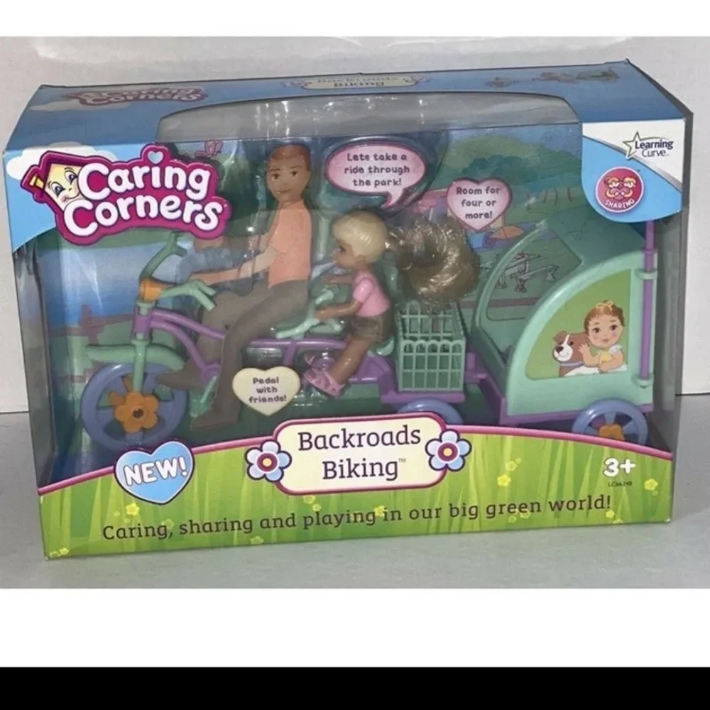 Caring Corners Backroads Biking Play Set Playset with‎ Doll